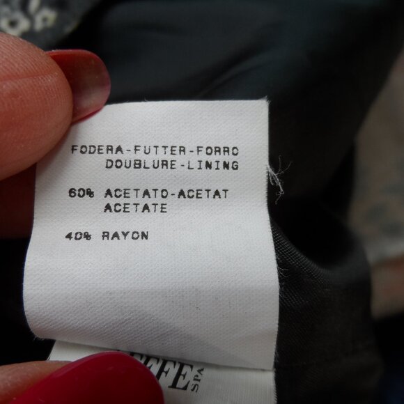 Moschino CheapandChic Gray Multi Printed Wool Blend Sheath Dress Size S - Picture 16 of 16